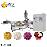 Ligne de production de riz nutritionnel / dal / couscous 2026 mise à jour, machine à riz fortifié extrudé à double vis