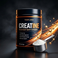 Créatine monohydrate micronisée naturelle en poudre sans arôme, marque privée, 300 g, complément nutritionnel sportif riche en protéines pour adultes