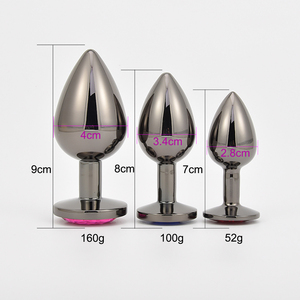 Set di <span class=keywords><strong>Plug</strong></span> Anali in Acciaio Inossidabile per Donne, Giochi Erotici, <span class=keywords><strong>Plug</strong></span> Anale in Metallo con Gioiello per Uomini - Product Image 5
