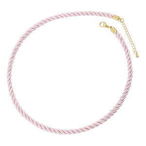 Vente en gros de chaînes de cordes de <span class=keywords><strong>soie</strong></span> torsadées de 5mm collier de <span class=keywords><strong>cordon</strong></span> coloré tressé à la main <span class=keywords><strong>fermoir</strong></span> en or mode <span class=keywords><strong>pour</strong></span> pendentifs - Product Image 6