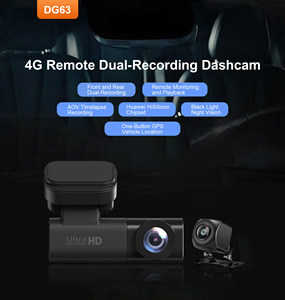 DVR para coche Sim 4G sin pantalla con cámara Dual, cámara de salpicadero en la nube, GPS, Wifi, lente Dual delantera y trasera, resolución de 1080P, 12 meses de garantía - Product Image 1