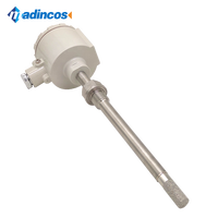 MTH500H: Aire 0-120 ℃   Sensor de Temperatura y Humedad Tipo Ducto para Altas Temperaturas, Sonda de Acero Inoxidable, Salida 4-20mA/0-5/10VDC