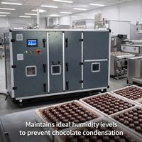 Déshumidificateur industriel à séchage rapide pour faibles humidités, avec structure en acier inoxydable, pour l'industrie agroalimentaire