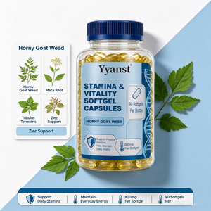 Gélules de 800mg de Horny Goat Weed Naturel pour la Vitalité et la Stabilité, 90 pièces, pour Hommes, Soutient la Force Physique et Maintient le Bien-être Quotidien, OEM ODM - Product Image 2