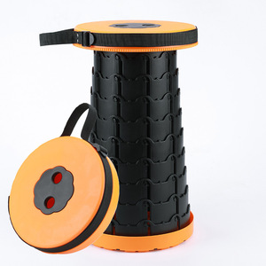 Tabouret télescopique pliable d'extérieur en plastique léger Chaise de camping portable Chaise pliante - Product Image 6