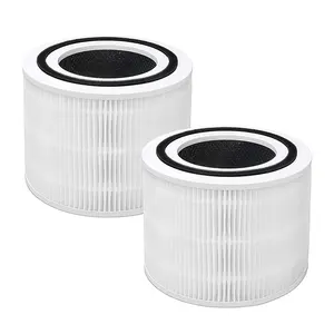 True HEPA Filter Replacement Parts Compatible with LEVOIT Core 300/Core 300-RF 3-in-1 Activated Carbon Filter