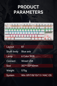 북유럽 기계식 키보드 세관 글로벌 언어 61 64 68 87 98 104 108 키 기계식 키보드는 OEM ODM에 적합합니다. - Product Image 6