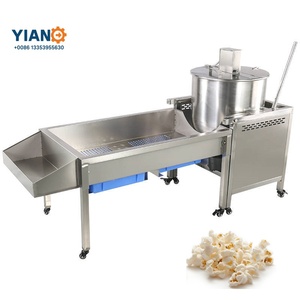 HYR Commercial Fully Automatic Popcorn Maker Industrial Pop <strong>Corn</strong> Machine Gas Heating Manual/Electric Stirring for Popcorn Making - Product Image 4