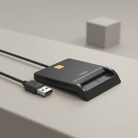 Lecteur de cartes portable carré pour paiements sans numéraire avec logo personnalisé et connectivité Bluetooth pour les petites entreprises
