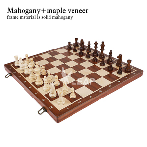 Juego de Ajedrez Profesional de Torneo Europeo <span class=keywords><strong>Staunton</strong></span> 6 Hecho a Mano con Tablero, Estuche de Madera y Almacenamiento para Todas las Piezas - Product Image 1
