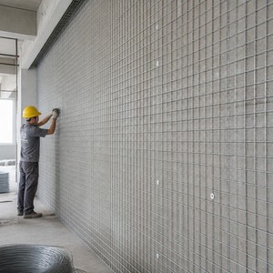 Rouleau de <span class=keywords><strong>treillis</strong></span> <span class=keywords><strong>soudé</strong></span> en acier à faible teneur en carbone, fil de 2,5 mm, maille de 100x100 mm, 2 m x 30 m, pour la prévention des fissures et le renforcement des sols. - Product Image 3