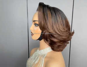 2025 alta densidad corto hinchable rizado 350 densidad Super doble dibujado rizadas pelucas de cabello humano 5*5 4*4 cabello prearrancado para mujer - Product Image 3