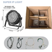 Luz LED RGBW 4 en 1 de 24x10W, Resistente al Agua IP65, con Múltiples Lentes, DMX, Activación por Sonido, Iluminación Dinámica para Escenarios Exteriores