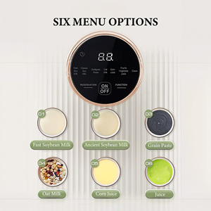 8 Blades Plant-Based Milk <b>Oat</b> Almond Dairy Free Beverages With 6 Menu Options Large Capacity Nut Milk Maker 8 in 1 Nut Milk Make - Product Image 3