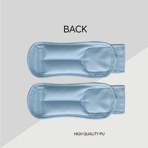 Poids de cheville et de poignet en cuir végétalien tendance en gros, couleurs et designs personnalisés avec logo en relief, poids de cheville réglable - Product Image 3