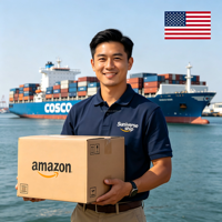 Agent d'expédition maritime Chine-USA, logistique porte-à-porte, agent d'expédition FBA
