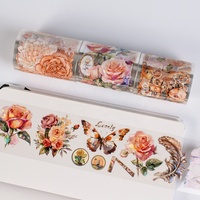 Rouleaux de ruban adhésif PET 3D irisé pour le journaling, autocollants en ruban adhésif PET transparent pré-découpés personnalisés et fantastiques