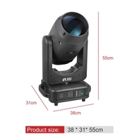 L300B - Luz Móvil Profesional para Escenario de DJ, Luz LED de 300 W, Lámpara Sharpy, Potente Haz de Luz para Fiestas, Discotecas, Conciertos, Bodas