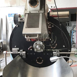 HW-60kg double tambor ferro fundido aço inoxidável gás ar quente aquecimento torrefadoras café feijão café torrador máquina - Product Image 3