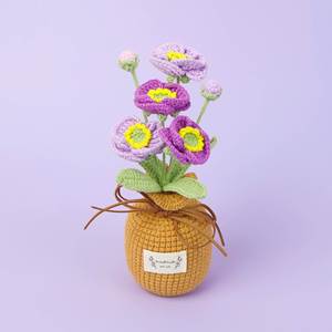 Mini fleurs artificielles faites à la main de Phalaenopsis et de Gypsophila pour la décoration de la remise des diplômes et de Pâques, fleurs artificielles en pot à faire soi-même - Product Image 3