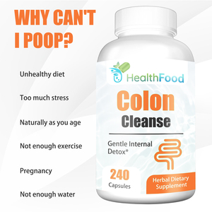 Suplemento Dietético Herbal de Marca Propia, Fórmula Suave de Desintoxicación Interna, Promueve el Movimiento Intestinal para Adultos, Cápsulas para Limpiar el Colon - Product Image 4