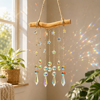 Meilleure vente en dropshipping : Attrape-soleil décoratif pour la maison, avec pendentif en cristal arc-en-ciel, carillon éolien et ornement mural pour fenêtre