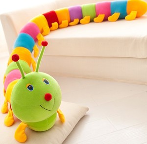 <span class=keywords><strong>Peluche</strong></span> de insectos de colores para niños, cojín de gusanos de <span class=keywords><strong>peluche</strong></span>, regalos nuevos, venta al por mayor - Product Image 3