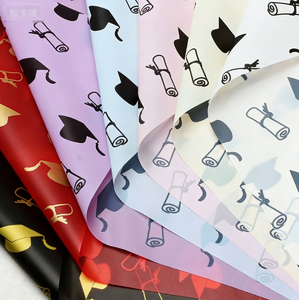 DAMAI Graduation Party Decorations Waterproof Plastic Flower Wrapping Paper <b>Hot</b> Selling Outdoor Use - Product Image 3