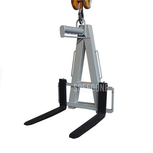 SPEEDONE SDQDC25724-1 4.5 טון מזלג הרמה ידני כבד עם רצועת הרמה, אביזר למלגזה לשימוש חקלאי, אחריות לשנה - Product Image 1