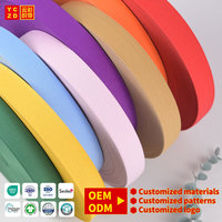 Bande élastique en polyester OEKO GOTS, personnalisable, avec logo jacquard en relief, pour ceinture