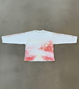 XINSHENG Produttori di Abbigliamento Streetwear, T-shirt Oversize da Uomo con Grafica a Nido d'Ape, Manica Lunga - Product Image 2