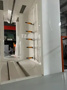 Ailin tùy chỉnh tĩnh điện tự động sơn bột phun gian hàng với trung tâm cung cấp bột lớn Cyclone phục hồi hệ thống reciprocator