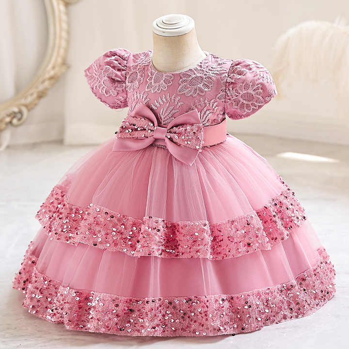 Purple Amazon First Birthday Outfit Girl Birthday Party Dress Baptism Dress  Princess Dress First Birthday Flower