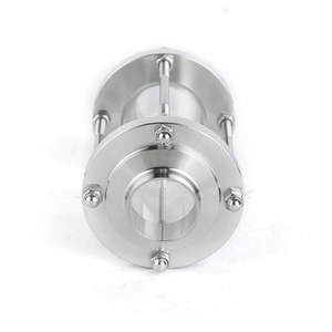 サニタリーSS304SS316Lサイトグラス、保護ネット付き食品グレードステンレス鋼ストレートバット溶接管状サイトグラス - Product Image 3