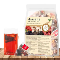 Thé Énergisant et Revitalisant aux Herbes - Mélange Ginseng Huit Trésors, Thé Naturel pour la Santé, Soutien de l'Endurance et Bien-être Masculin en Sachet