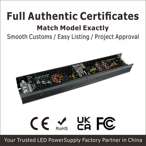 Driver LED pour éclairage d'exposition 24V 300W, OEM ODM HRS Triac LED 0-10V, câblage de signal unique et séparé, sans dérive de tension - Product Image 3