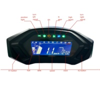 Speedometer sepeda motor digital universal Dasbor moto digital Tachometer sepeda motor untuk honda Cb190r