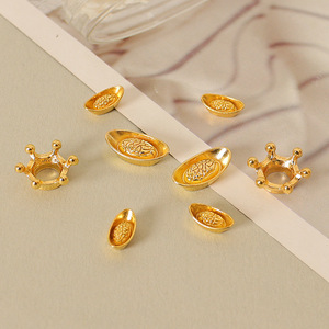 Ladrillo, Mini Corona, Ábaco Dorado, <span class=keywords><strong>Lingote</strong></span>, Escena, Pequeña Barra de <span class=keywords><strong>Oro</strong></span>, Moneda Decorativa de Cobre - Product Image 4