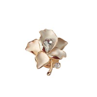 Poignées d'armoire en cristal en forme de fleur d'or de luxe boutons quincaillerie de meubles modernes décoration armoires de cuisine poignées de tiroirs