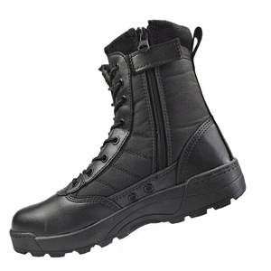 DF701 Tactical <b>Hiking</b> <b>Boots</b> Tan High Top Lace Up Outdoor All Seasons Durable Men Canvas <b>Boots</b> - Product Image 3
