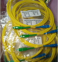 Kabel Patch Fiber Optik Othrt SC APC-SC UPC Indoor Kuning 1/2/3/5m Panjang Sesuai Pesanan 2.0mm 3.0mm LSZH FTTH FTTB FTTX