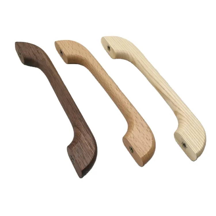 Индивидуальная деревянная ручка для ящиков, мебельные аксессуары, деревянная дверная ручка