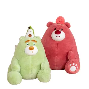 Оптовая продажа, новый дизайн, милая игрушка с фруктовым медведем, мягкая кукла, милый мультяшный медведь, плюшевые детские игрушки