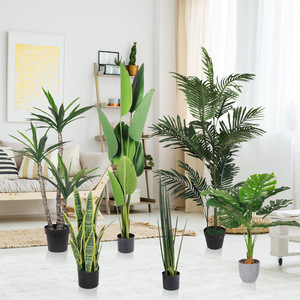 Simulation arbre voyageur banane bonsaï intérieur maison ornement PE plante verte en pot oiseau paradis pour la décoration de la maison - Product Image 3