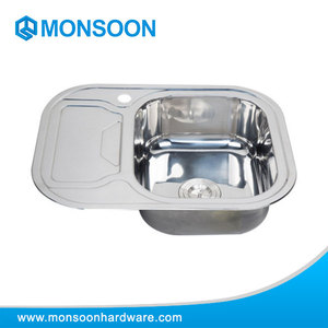 Lavello da cucina rotondo in <span class=keywords><strong>acciaio</strong></span> inossidabile con rubinetto con Design a un foro - Product Image 5