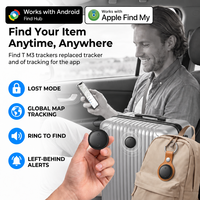 Traceur d'objets intelligent BLE compatible avec Apple Find My et Google Find Hub, étiquette intelligente anti-perte étanche IP67