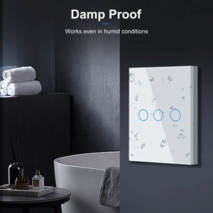 GIRIER Tuya akıllı ev Wifi duvar dokunmatik anahtarı ab hiçbir nötr tel gerekli 1 2 3 Gang akıllı ışık anahtarı - Product Image 5