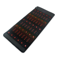 Matelas chauffant de massage en améthyste de qualité médicale Luxuryade B148, thérapie par lumière rouge photonique, infrarouge PEMF, température corporelle 30-70°C