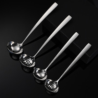 Cuillère de service en acier inoxydable 304 martelé, résistante à la chaleur, pour fondue, épaisse, pour hôtel et usage domestique, grande cuillère à soupe, ustensile de cuisine