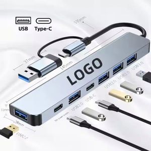 7 in 1 <b>USB</b> 3.0 Hub Splitter <b>Usb</b> Data <b>Type</b> <b>c</b> Hub <b>Adapter</b> Docking Station <b>Type</b> <b>c</b> Data <b>Usb</b> Hub for Computer Laptop - Product Image 1